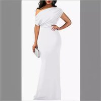 Clothing Elegant Sleeveless Off Shoulder High End Bodycon Long Formal Party Dress