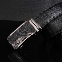 Hot Perfume Crocodile Belt High End Cowhide Leather Automatic Belt Buckle Waist Seal Casual Pants