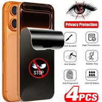 1 4PCS Anti Spy Soft Screen Protectors IPhone 17 Pro Max Anti peep Privacy Soft Hydrogel Films IPhone 17 17Air 17Pro