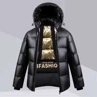 Unisex Metallic Black Short Puffer Jacket - 550fp Duck Down, Windproof & Thermal, Shiny Outer Shell For Winter (S-3xl)