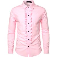 Mans clothing long sleeve solid shirt wedding dress Long sleeve shirt performance dress