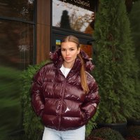 ELLE Winter Cross Border Fashion Arrival Hot Selling Warm Loose Casual Glossy Stretch Short Cotton Jacket