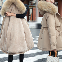 Women’s Clothing Mid Length Parka For Women 2024 Winter New Style Thickened Loose Warm Cotton Coat Large Size Women’s Cotton Coat