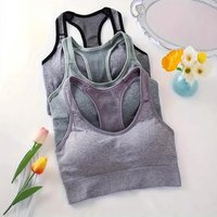 Seamless Sports Bra – Cross Back Supportive Bralette 