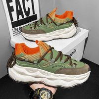 New Breathable Mesh Top Thick Sole Increase Fashion Sports Casual Shoes