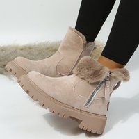 Winter new cashmere women's shoes warm boots cotton shoes