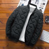 Autumn Winter Cotton Padded Jacket Stand Collar Trendy Brand Lightweight Warm Top 2025 Style