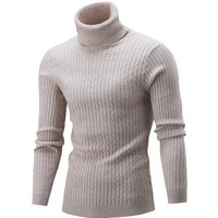 GRAZIA Autumn Men’s Turtleneck Men’s Knitting Pullovers Rollneck Knitted Warm Men Jumper Slim Fit Casual728
