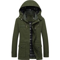 Men's Clothing autumn and winter new men's casual Korean jacket pure cotton washed loose large size windbreaker coat trend