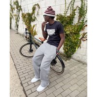 Ropa para hombre, estilo retro Y2k, tendencia urbana, hip hop, cintura elástica, cremallera, pantalones casuales deportivos holgados de color sólido