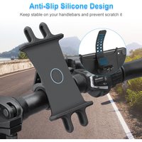 Bicycle mobile phone holder creative silicone binding fixation mountain motorcycle electric bike holder