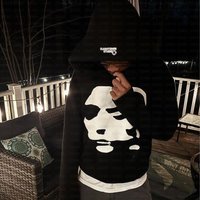 Clothing fashion street fashion Harajuku Gothic style hoodie abstract print pullover sweater wholesale