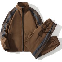 Clothing sports suit 2024 autumn style trend casual overalls suit large handsome two piece suit