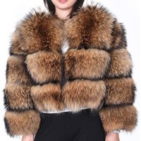  Faux Fur Jacket Fox Fur Trim Short Winter Coat Elegant Warm Outerwear Fall Winter