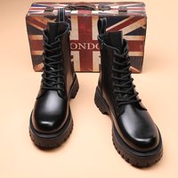 Martin Boots High Top Thick Bottom Wind Side Zipper Tooling Locomotive Tide Boots