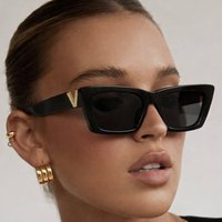 Women's Sunglasses Square Fashion Sunglasses Street Style Small Frame Eyewear Trendy And Popular Mirror Lens Glasses For Women