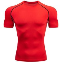Clothing Fitness Short Sleeve Sports Running Tight Round Neck T Shirt Basketball Football Compression Quick Drying Clothes