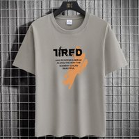 Men's Clothing Short Sleeved T Shirt For Summer, Round Neck, Trendy Print, Plus Size, Versatile, Men's T Shirt, Base Layer.