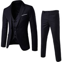 Clothing Suit Three piece Suit Korean Style Fashion Business Professional Formal Suit Groom Wedding Dress British Casual Suit