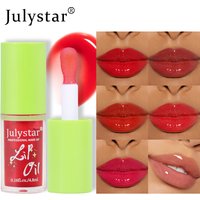 Beautiful makeup, long-lasting moisturizing, transparent water gloss oil, moisturizing and fruity lips, mirror shaped