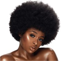 European American Style African Small Curly Short Wig Real Human Hair Voluminous Natural Afro Curly Mechanism