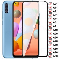9D Tempered Glass Samsung Galaxy A01 A11 A21 A31 A41 A51 A71 Screen Protector A10 A20 A30 A40 A50 A60 A70 A80 A90 Glass Film