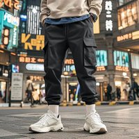 Clothing Loose Casual Sports Cuff Workwear Trousers Autumn Outdoor Pocket Trendy American Style