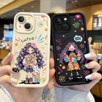 Dopamine Anime Phone Case iPhone 16 15 14 13 12 11 Pro Max 16 15 14 8 7 Plus X Max 8 7 Silicone Shockproof Cover