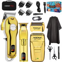 men’s professional hair salon hair clipper LCD digital display Hair Clipper suit Rechargeable Hair Clipper