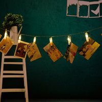Battery Powered LED Clip String Lights – 1.5M 3M 5M 10M Photo Display Fairy Lights Indoor Room Decor Christmas & Party
