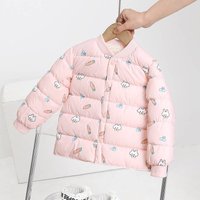 Clothing Round Neck Thick Padded Outerwear Warm Padded Jacket