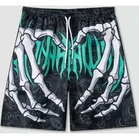 Elastic Waist Jogging Shorts Swim Trunks Board Shorts Summer Beach Shorts Hand 3D Print Y2k Shorts