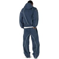 Europe, America, The New Trench Coat Y2K Letter Tide Brand Printing Casual Street Men's And Women's Sports Style Sweater Set New Product