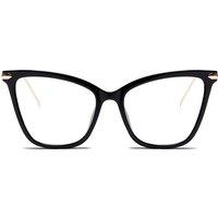 Cat's eye metal anti-blue light glasses retro fashion flat light frame trend men and women