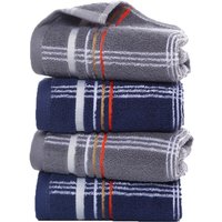 Pure cotton yarn-dyed gift towel wholesale English men’s household commercial super facial towel hand towel custom logo