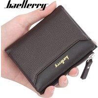 Wallet Men's New Fashion Short Zipper Coin Purse Open Multi-Card Card Holder