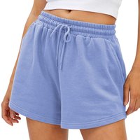Sports Elastic Running High Waist Pocket Training Fitness Shorts