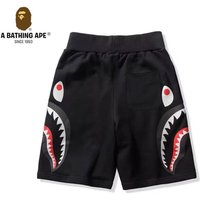A BATHONG APE Ape Head Shark Shorts Ape Head Shorts Five Leg Casual Shorts, Made Of Pure Cotton Fabric