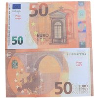 50 Euro Copy Prop Banknotes 5 Pack, Fake Cash For Movie Shoot And Game Play
