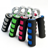 A Type Gripper Foam Handle Home Fitness Finger Wrist Strength Exercise Spring Steel Sponge Hand Gripper
