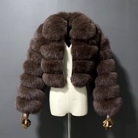 Cross border European American Manufacturer Fur Coat Imitation Fox Fur Short Lapel Coat Spliced long Sleeve Ready Stock