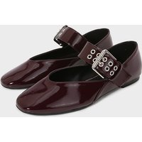 ZA2025 Strap Buckle Mary Jane Style Ballet Flat Heel Round Toe Shallow Mouth Single Shoes
