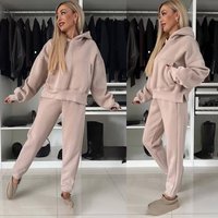 Women's Clothing new fashion suits for women long sleeved hooded sweatshirts with cuffs and trousers two piece suit