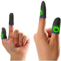 Mini Luminous Thumb Glove Mobile Phone Gaming Controller Half Finger Cover Game Fingertip Touch Screen Sleeves Sweat Proof