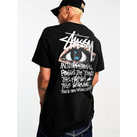 Stussy Ocular Tee Eyes Eyes Eyes Alphabet Graffiti Printed Pattern Short Sleeve T-shirt Unisex