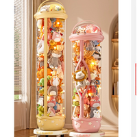Home Furniture Doll Storage Bucket Zipper Plush Toy Storage Artifact Dustproof Enlarged Transparent Doll Storage Bucket