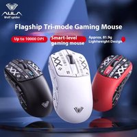 Wireless Gaming Mouse Bluetooth 2.4G Wired 10000DPI 6 Buttons Ergonomic Design RGB Lighting PC 