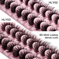 Beauty & Health 10 Pairs Thick False Eyelashes Simulation Style Daily Makeup Wear Eyelashes Spot