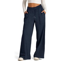 Spring 2027 Fashion European USA Style Sweatpants Polyester High Waist Drawstring Pure Wide Leg Casual Sport Pants