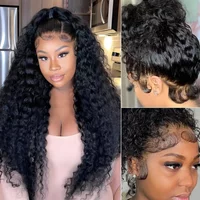 360 Water Wave Lace Front Wigs Human Hair 180 Density Deep Wave Human Hair Wigs for Women